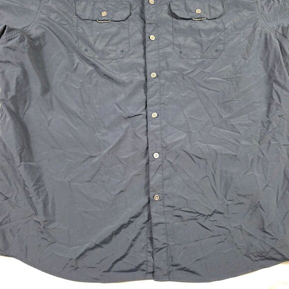 Wrangler Mens Size 3XL Blue Outdoor Short Sleeve Shirt Regular Fit Lightweight - Picture 5 of 9